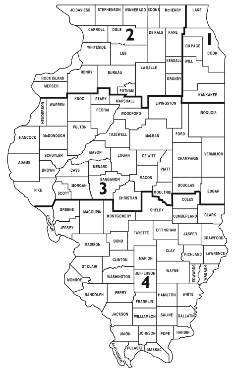 police district map of Illinois